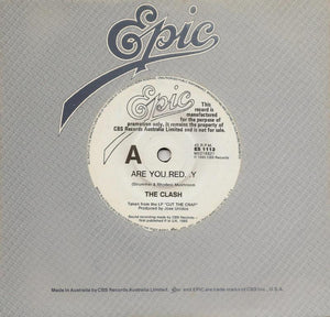 The Clash : Are You Red. .Y (7", Single, Promo)