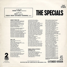 Load image into Gallery viewer, The Specials : Ghost Town / Why? / Friday Night, Saturday Morning (12&quot;, Single)

