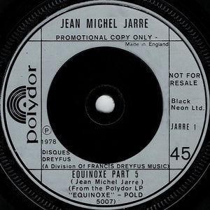 Jean-Michel Jarre : Equinoxe Part 5 (7", S/Sided, Single, Etch, Promo, Sil)