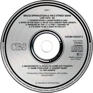 Bruce Springsteen & The E-Street Band : Live/1975-85 (Box + 3xCD, Album)
