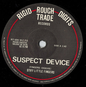 Stiff Little Fingers : Suspect Device (7", Single, RE)
