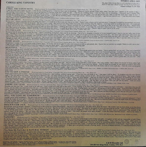 Carole King : Tapestry (LP, Album, Sil)