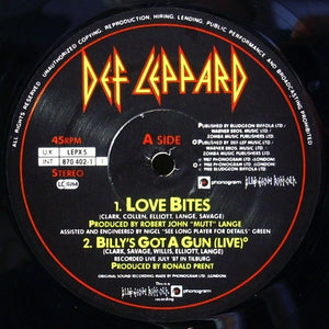 Def Leppard : Love Bites (12", Single)