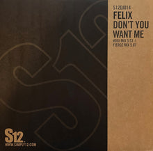 Load image into Gallery viewer, Felix : Don't You Want Me (12", RE, RP)
