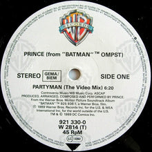 Load image into Gallery viewer, Prince : Partyman (12", Maxi)
