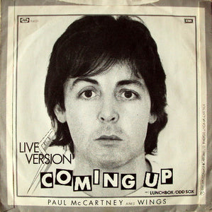 Paul McCartney : Coming Up (7", Single)