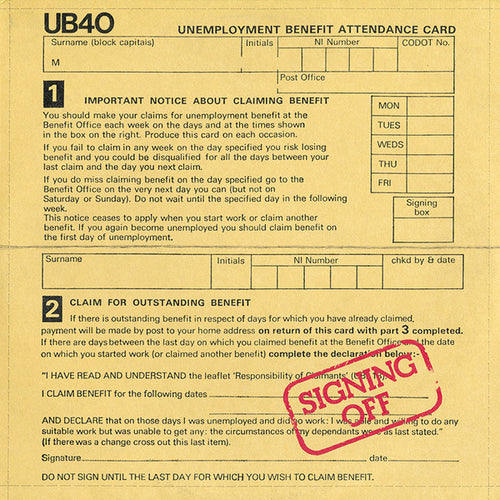 UB40 : Signing Off (LP, Album + 12