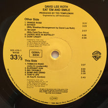 Load image into Gallery viewer, David Lee Roth : Eat 'Em And Smile (LP, Album)

