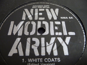 New Model Army : White Coats (EP) (7", Advance, EP)