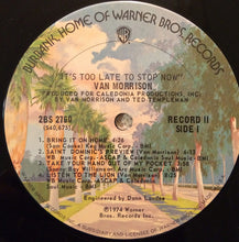 Load image into Gallery viewer, Van Morrison : It's Too Late To Stop Now (2xLP, Album, Tri)
