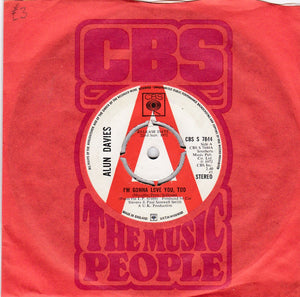Alun Davies : I'm Gonna Love You, Too (7", Single, Promo)