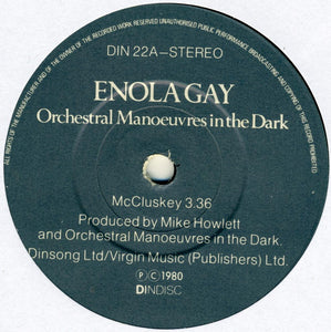 Orchestral Manoeuvres In The Dark : Enola Gay (7", Single, Bla)