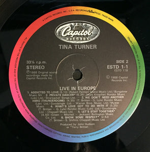 Tina Turner : Tina Live In Europe (2xLP, Album, Gat)