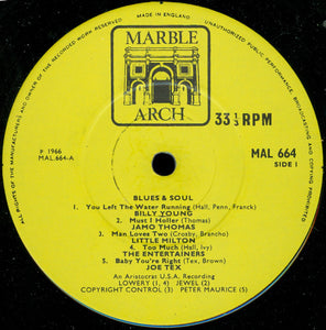 Various : Blues & Soul (LP, Comp, Mono)