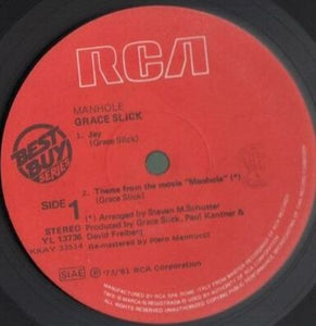 Grace Slick : Manhole (LP, Album, RE)