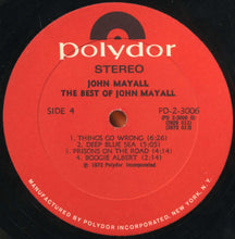 Load image into Gallery viewer, John Mayall : The Best Of John Mayall (2xLP, Comp, All)
