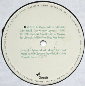 Ultravox : One Small Day (Special Re-Mix) (12", Single)