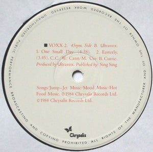 Ultravox : One Small Day (Special Re-Mix) (12", Single)