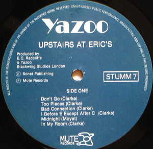 Yazoo : Upstairs At Eric's (LP, Album, Mus)