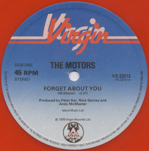 The Motors : Forget About You (12