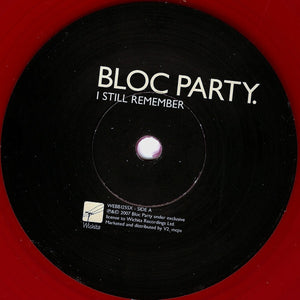 Bloc Party : I Still Remember (7", Single, 2/2)