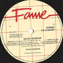 Load image into Gallery viewer, David Gilmour : David Gilmour (LP, Album, RE)
