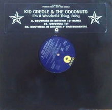 Load image into Gallery viewer, Kid Creole And The Coconuts : I'm A Wonderful Thing, Baby (Brothers In Rhythm Remix) (12", Promo)
