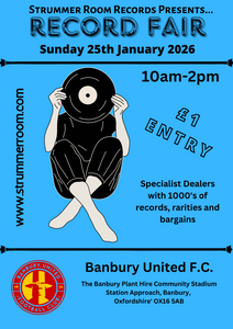 Banbury Record Fair Table - Sunday 25th January 2026 (6ft x 3ft table or table space)