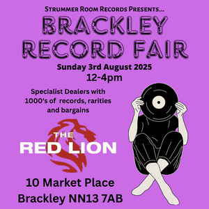 Brackley Record Fair Table - Sunday 3rd August 2025 (6ft x 3ft table space)