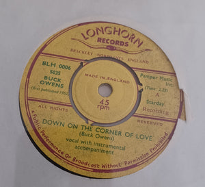 Buck Owen - Down On The Corner Of Love / Right After The Dance 7"