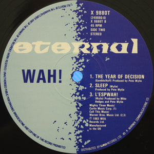 Wah! : Hope (I Wish You'd Believe Me) (12", Single, Ltd)