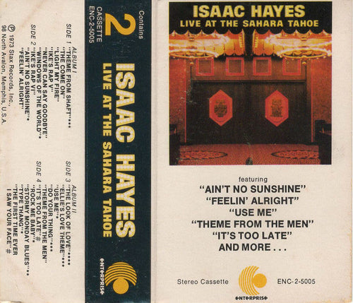 Isaac Hayes : Live At The Sahara Tahoe (2xCass, Album)