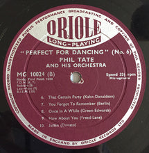 Load image into Gallery viewer, Phil Tate And His Orchestra : Perfect For Dancing (No.6) (10&quot;, Album)
