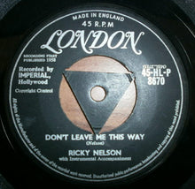 Load image into Gallery viewer, Ricky Nelson (2) : Poor Little Fool (7&quot;)
