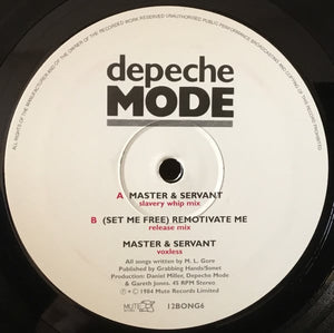 Depeche Mode : Master And Servant (Slavery Whip Mix) (12", Single)