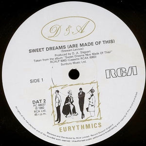 Eurythmics : Sweet Dreams (Are Made Of This) (12", Single)
