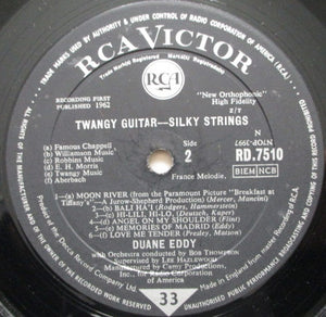Duane Eddy : Twangy Guitar Silky Strings (LP, Album, Mono)