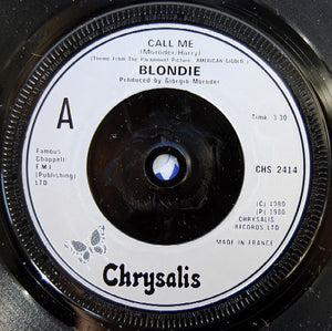 Blondie : Call Me (7", Single, Sil)