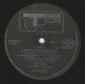 The Who : Tommy (2xLP, Album, RP)