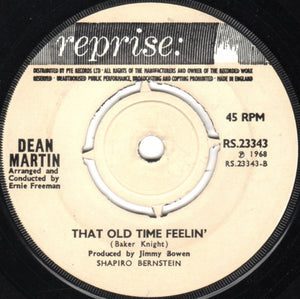 Dean Martin : Gentle On My Mind (7", Single)