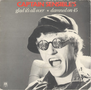 Captain Sensible : Glad It's All Over / Damned On 45 (7", Single)