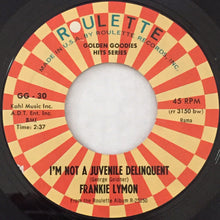 Load image into Gallery viewer, Frankie Lymon : Why Do Fools Fall In Love / I&#39;m Not A Juvenile Delinquent (7&quot;, Single, RE, Styrene)
