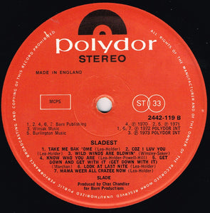 Slade : Sladest (LP, Comp, Gat)