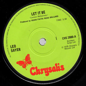 Leo Sayer : Let It Be (7", Single, Sol)