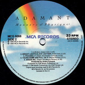 Adam Ant : Manners & Physique (LP, Album)