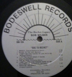 Bob Wilber And The Bechet Legacy : Ode To Bechet (LP, Album)