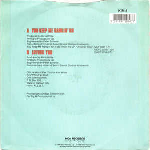 Kim Wilde : You Keep Me Hangin' On (7", Single, Pap)