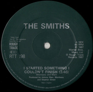 The Smiths : I Started Something I Couldn't Finish (12", CBS)