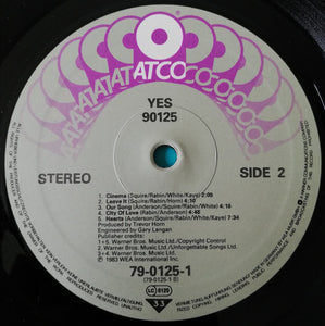 Yes : 90125 (LP, Album)