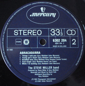 The Steve Miller Band* : Abracadabra (LP, Album)